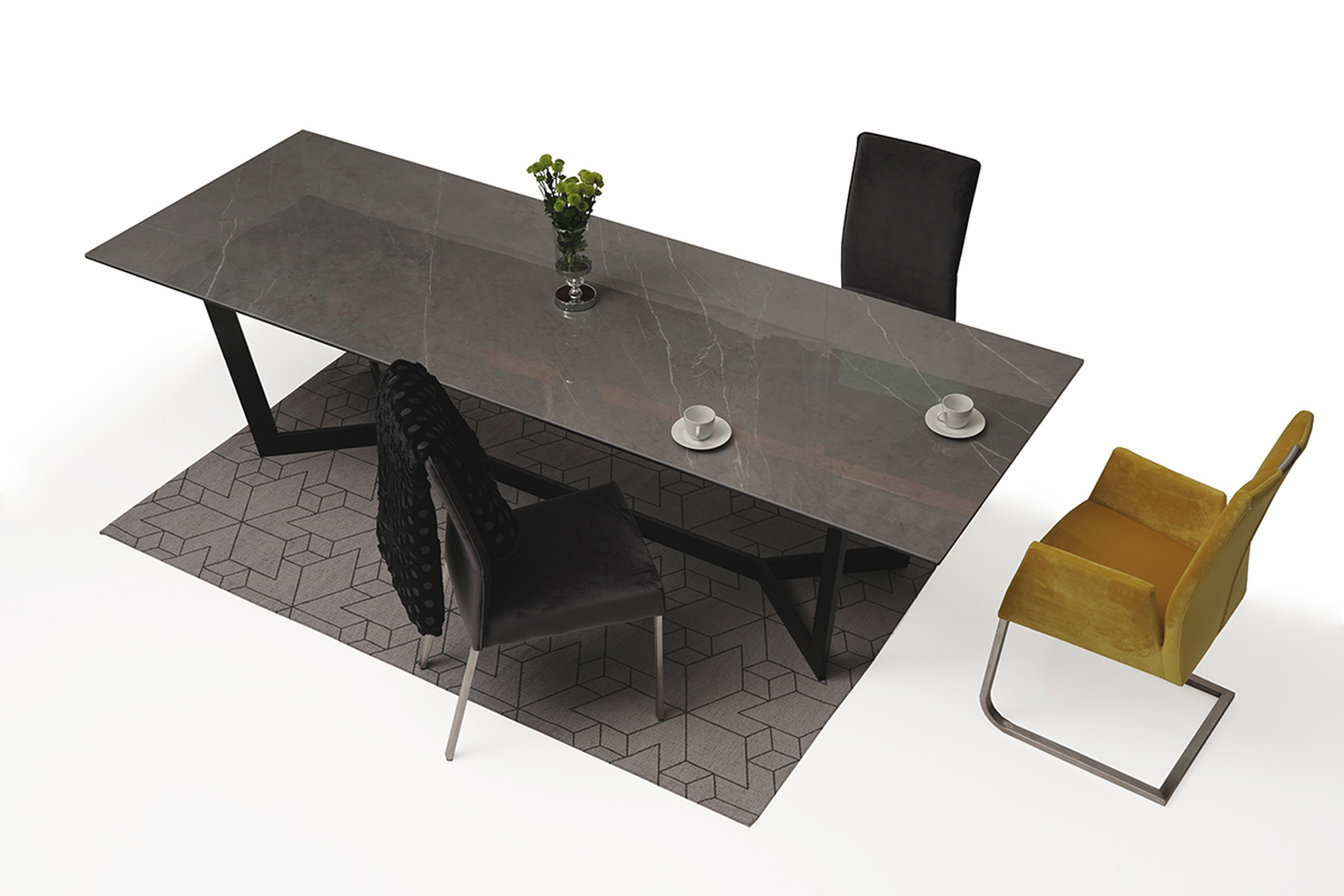 St&oacute;ł Fermo &ndash; duży blat nierozkładany ze spieku kwarcowego, 300x100cm