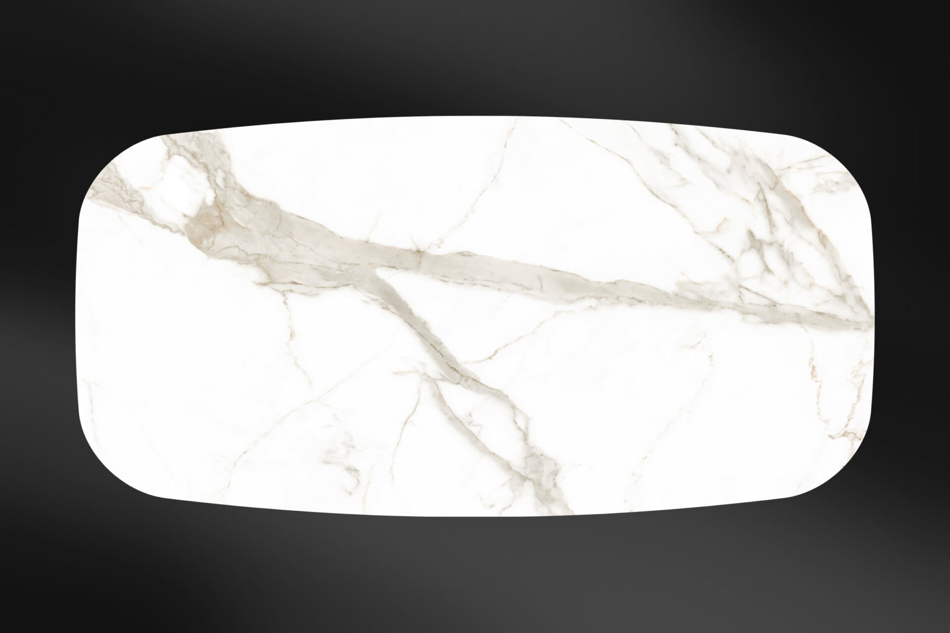 Blat do stołu: Calacata Oro Venato mat 260 x 100 cm/ Beczka