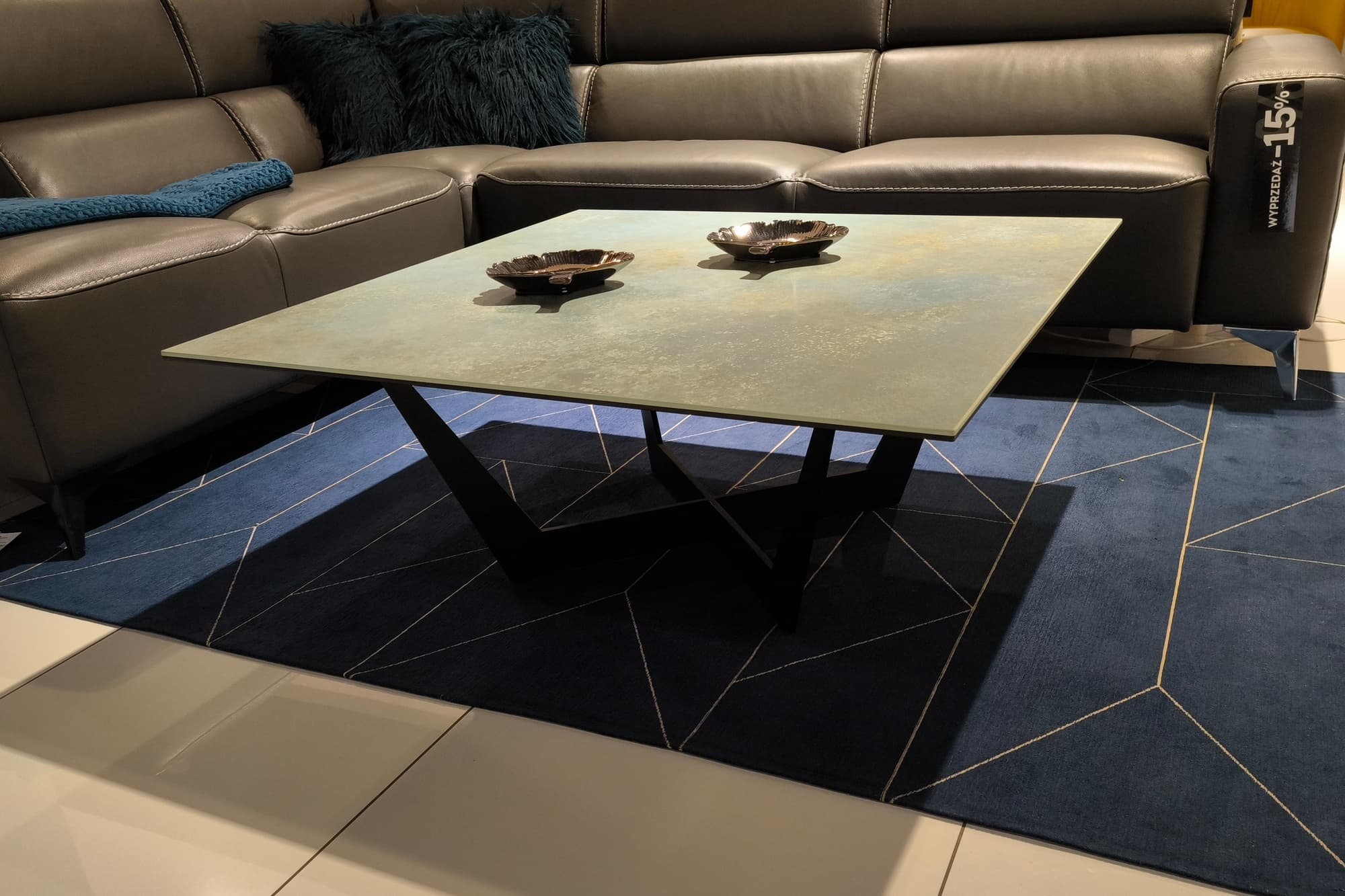 STOLIK B18  100/100 cm Spiek Ossido Verderame