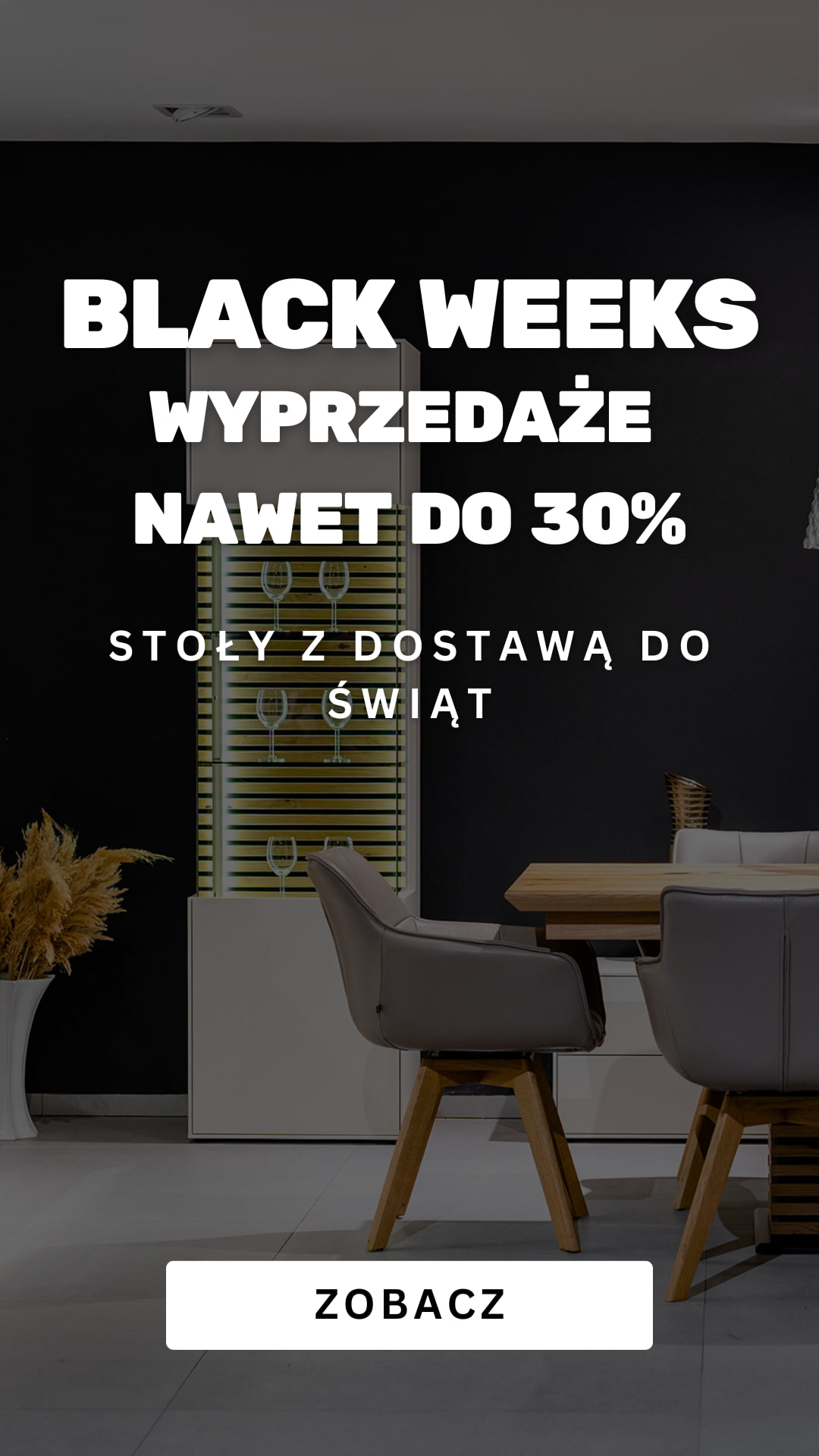 wyprzedaże black week meble nowoczesne salon jadalnia sypialnia