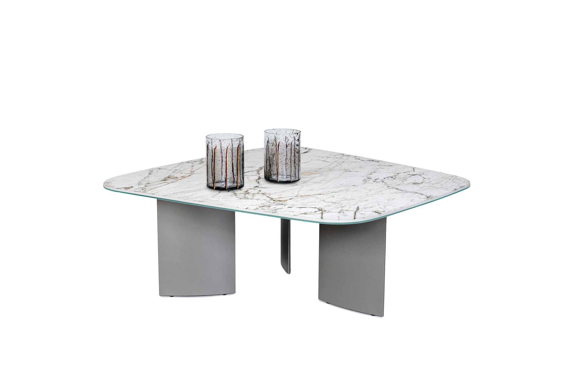 Stolik B53 A &ndash; elegancka nowoczesność ze spiekiem Fusion White mat
