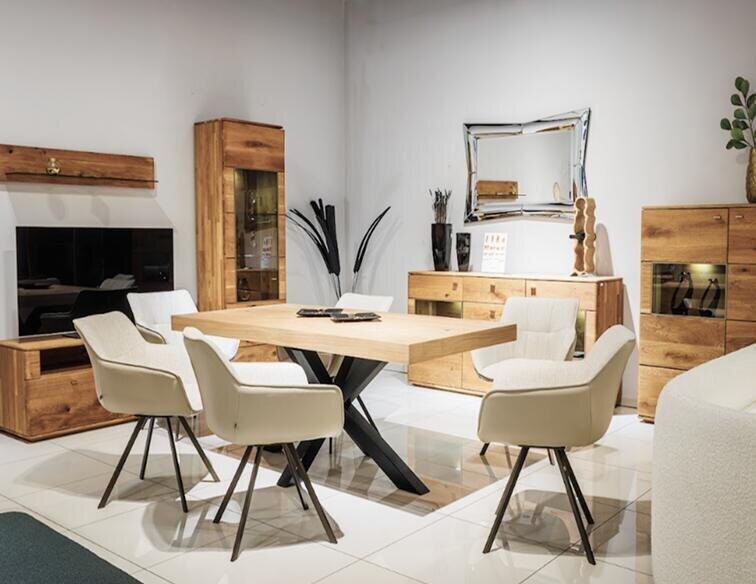 Nowoczesne meble drewniane do jadalni i salonu premium
