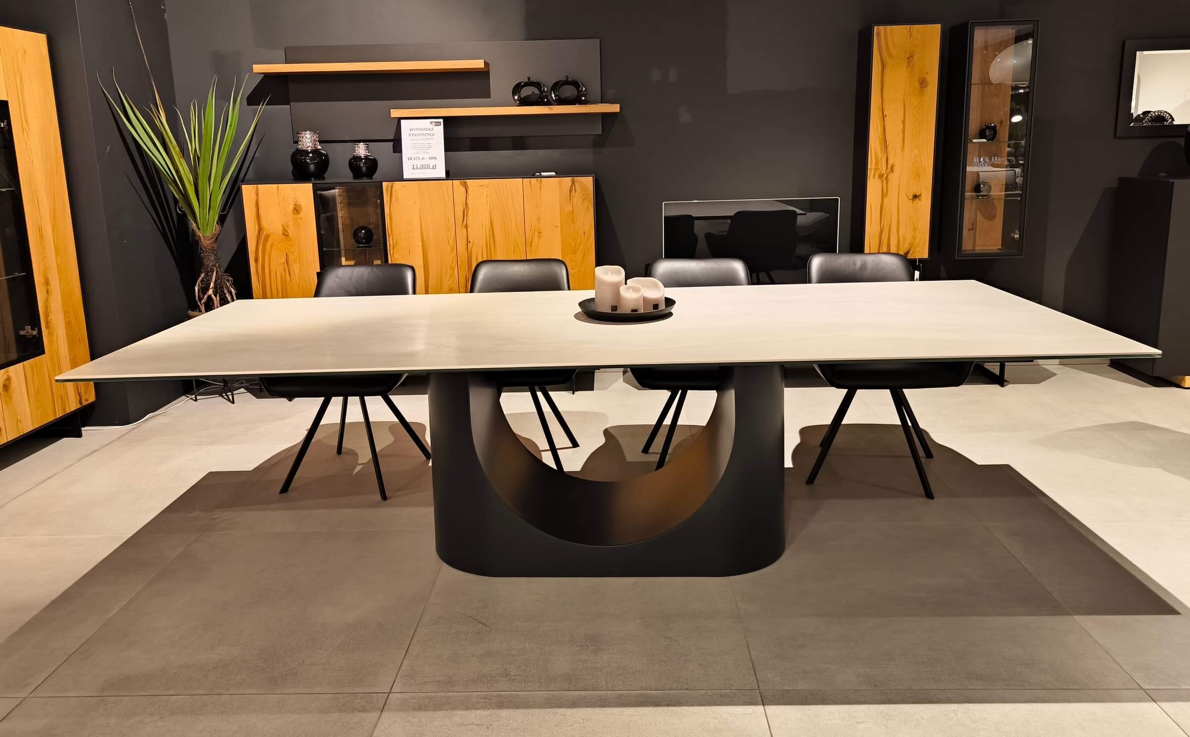 ST&Oacute;Ł A30  280/110 cm Spiek Travertine Pearl