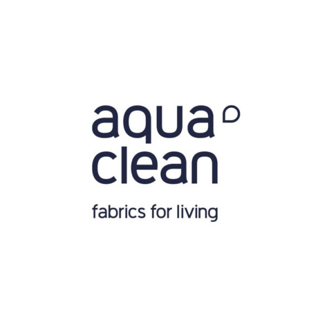 logo aquaclean tkaniny do mebli czarne na białym tle