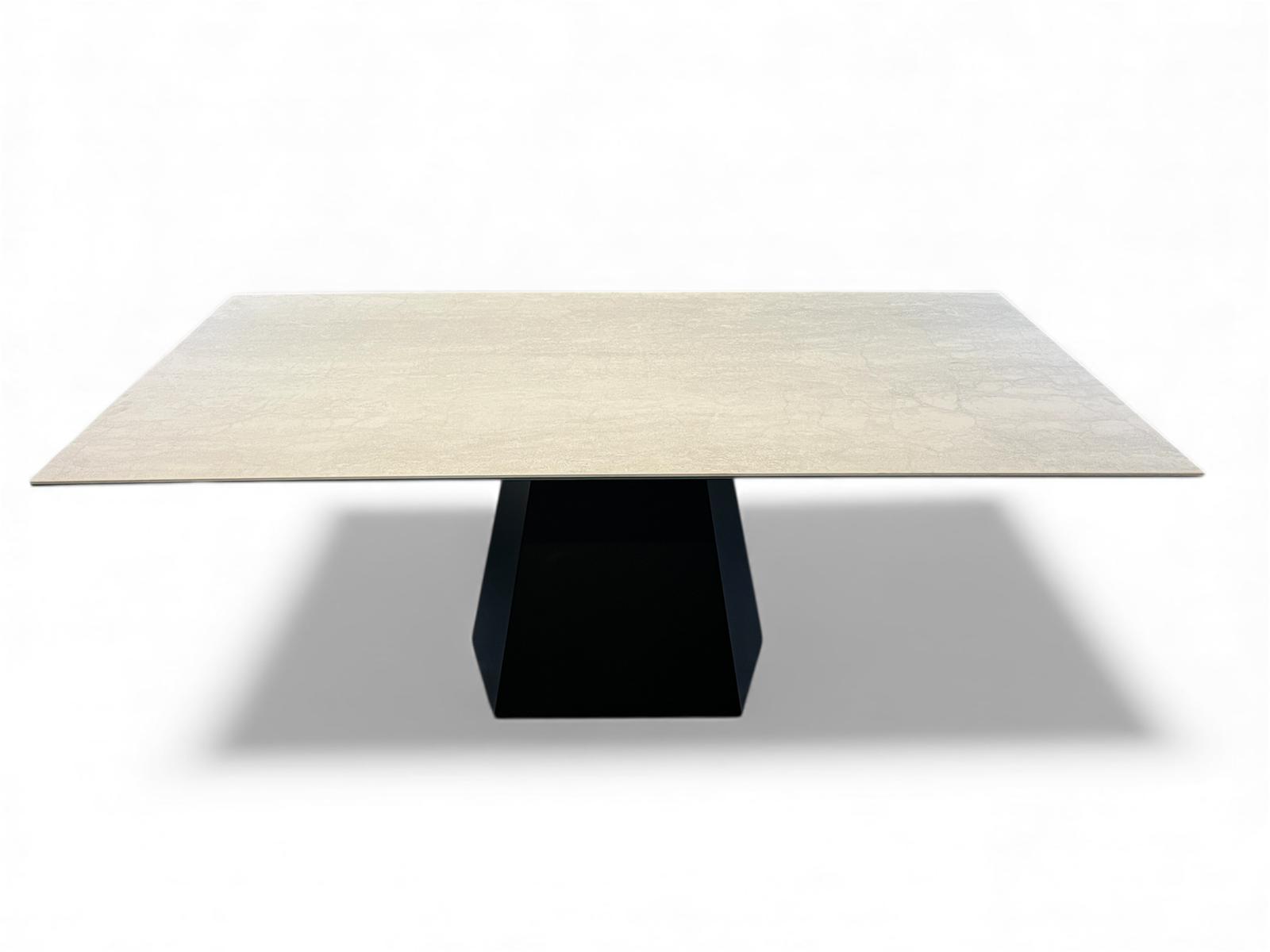 St&oacute;ł A40 &ndash; nierozkładany blat Pietra di Savoia Perla 180 x 100 cm -20% 5.500 zł