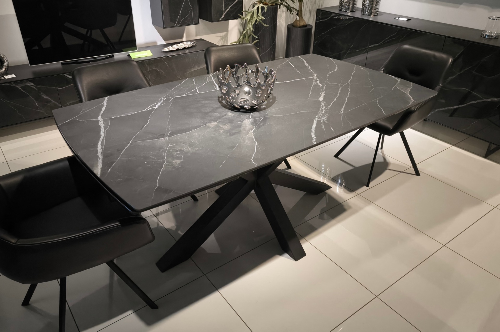 ST&Oacute;Ł A16  180/100+2&times;40 cm Spiek CALACATTA BLACK  9.620 zł