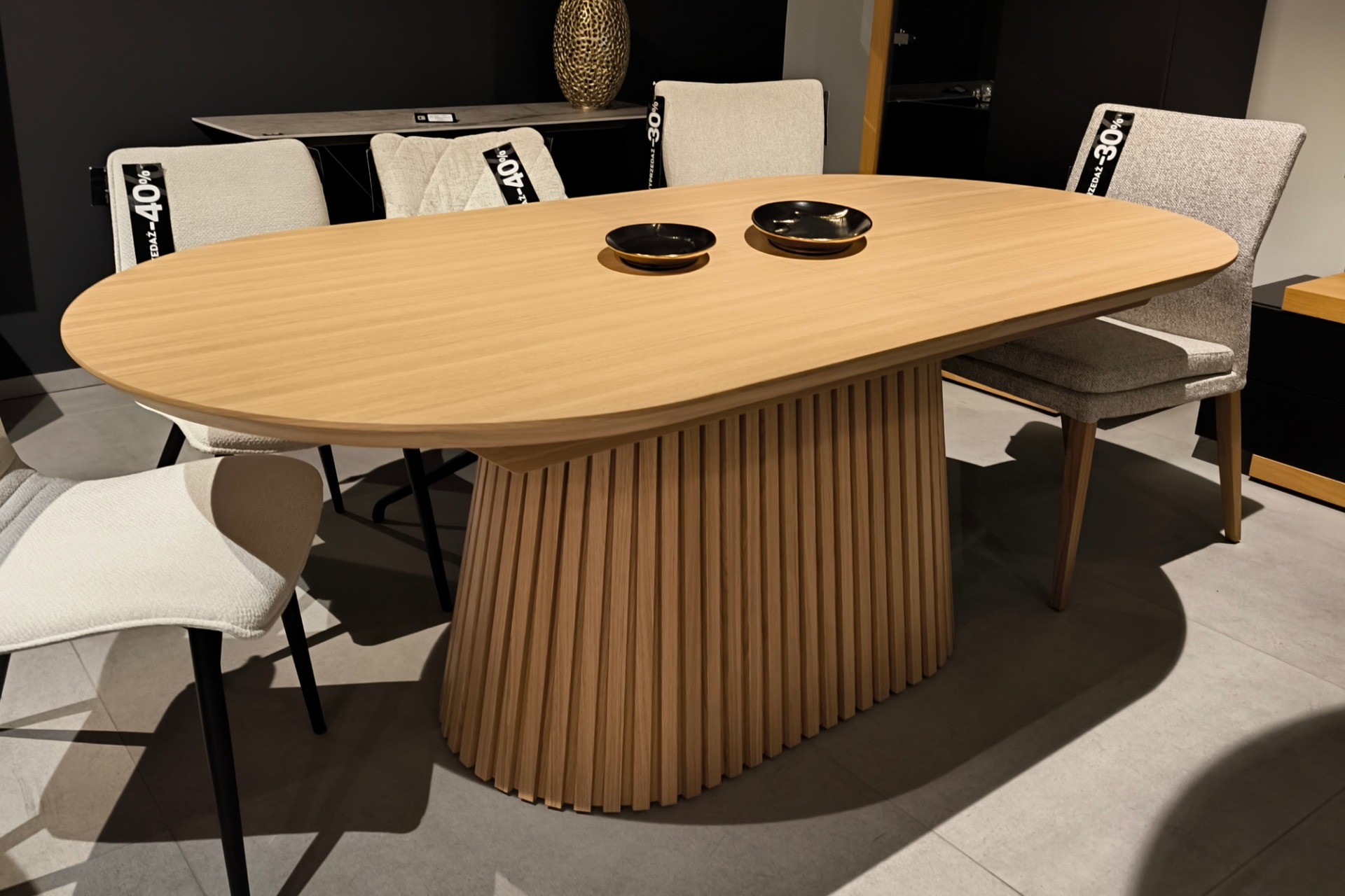ST&Oacute;Ł LINEO L8 200/100+2&times;50 cm DĄB NATURALNY 8.120 zł